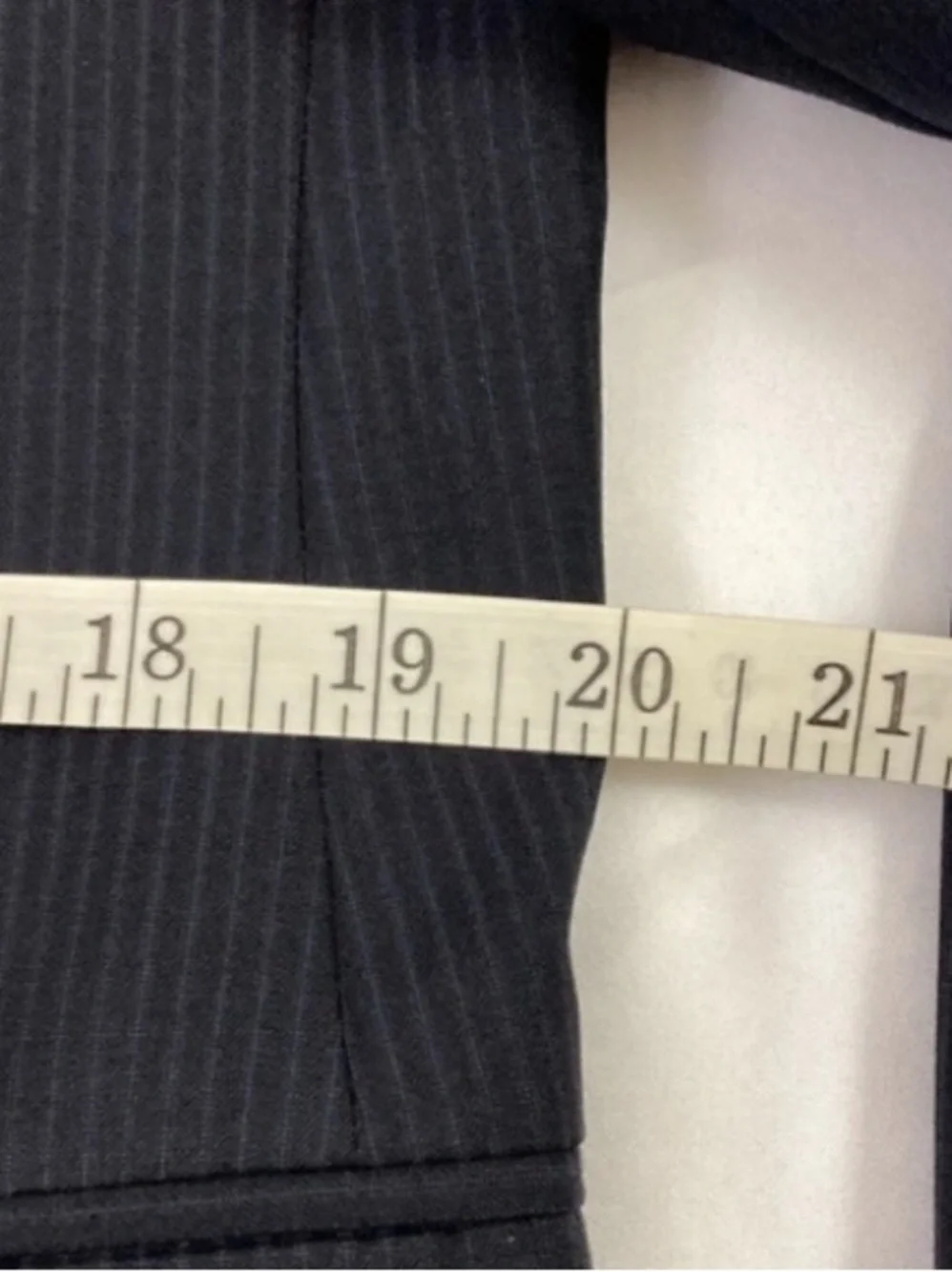 Ermenegildo Zegna Traveller Suit Coat Mens Size 38 Drop 6S Blue Pinstripe